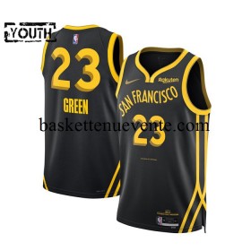 Maillot Basket Golden State Warriors Draymond Green 23 2023-2024 Nike City Edition Noir Swingman - Enfant
